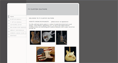 Desktop Screenshot of fvcustomguitars.com