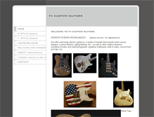 Tablet Screenshot of fvcustomguitars.com